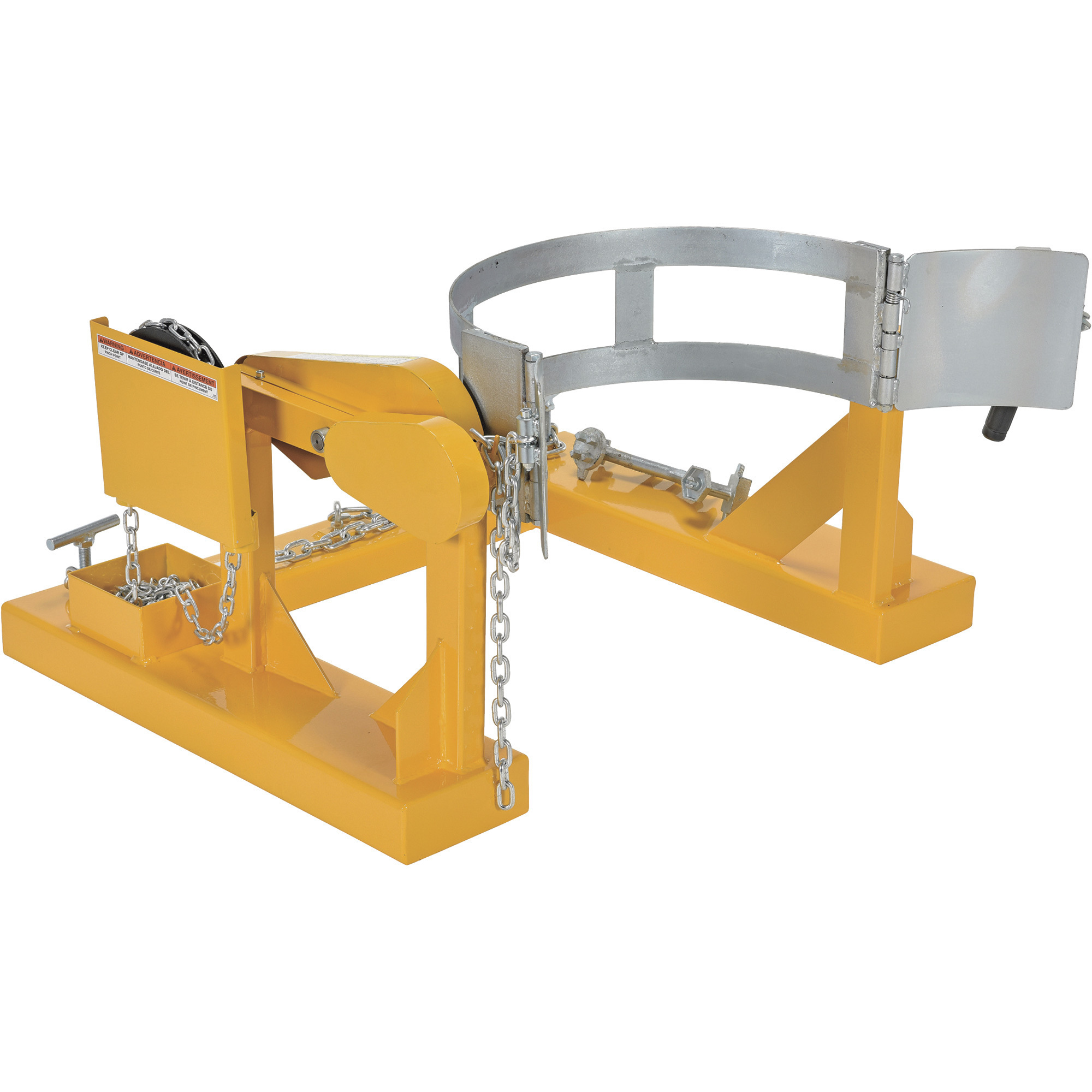Vestil Fork Truck Drum Carrier/Rotator - 800-Lb. Capacity, 55 Gallon, Steel, Model# DCR-205-8